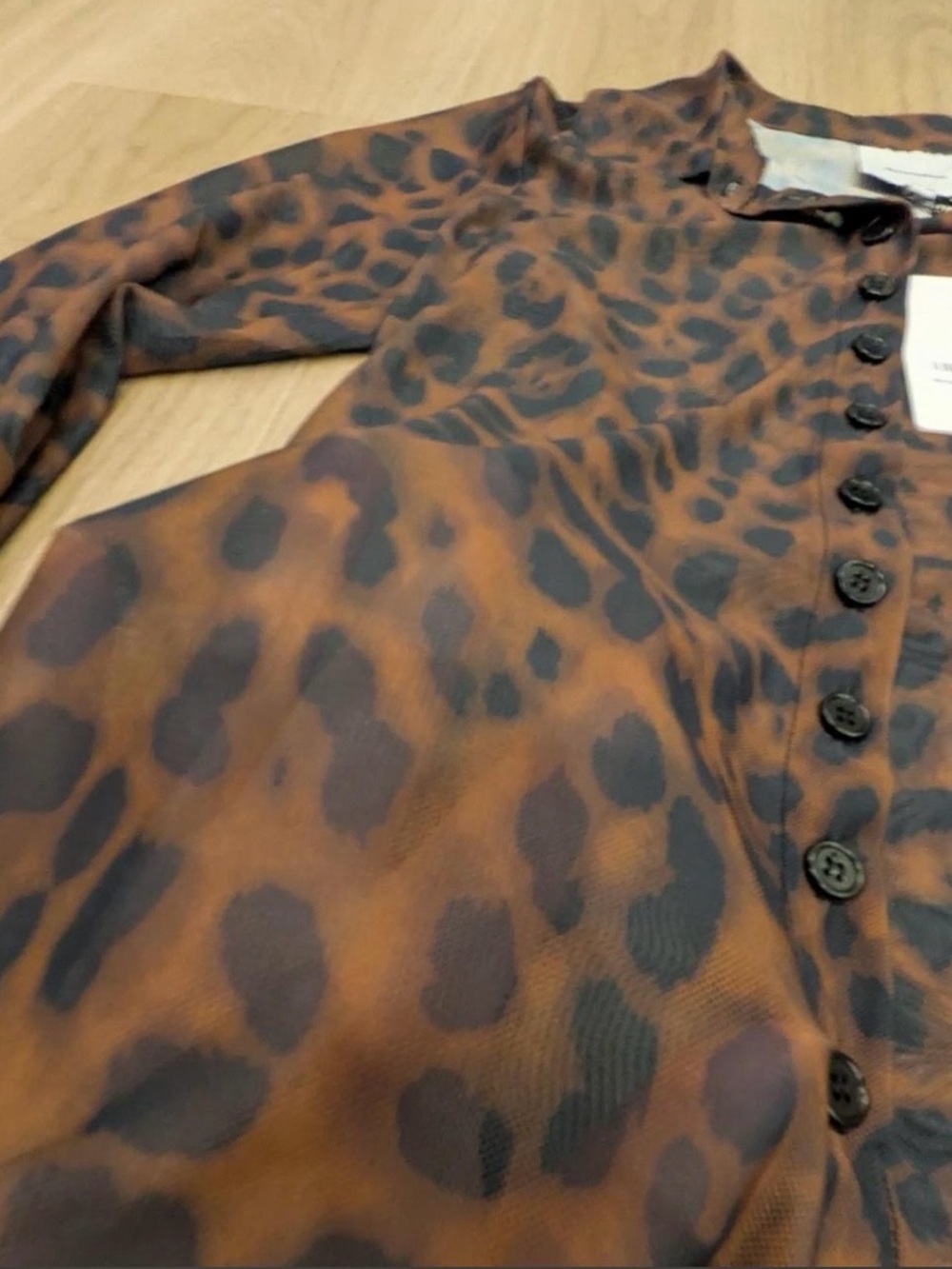 NWT Reformation Margaret Leopard Topped - Picture 3 of 9